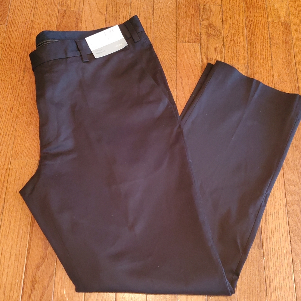 Mens Louis Raphael Dress Pants Black 40x32 NWT